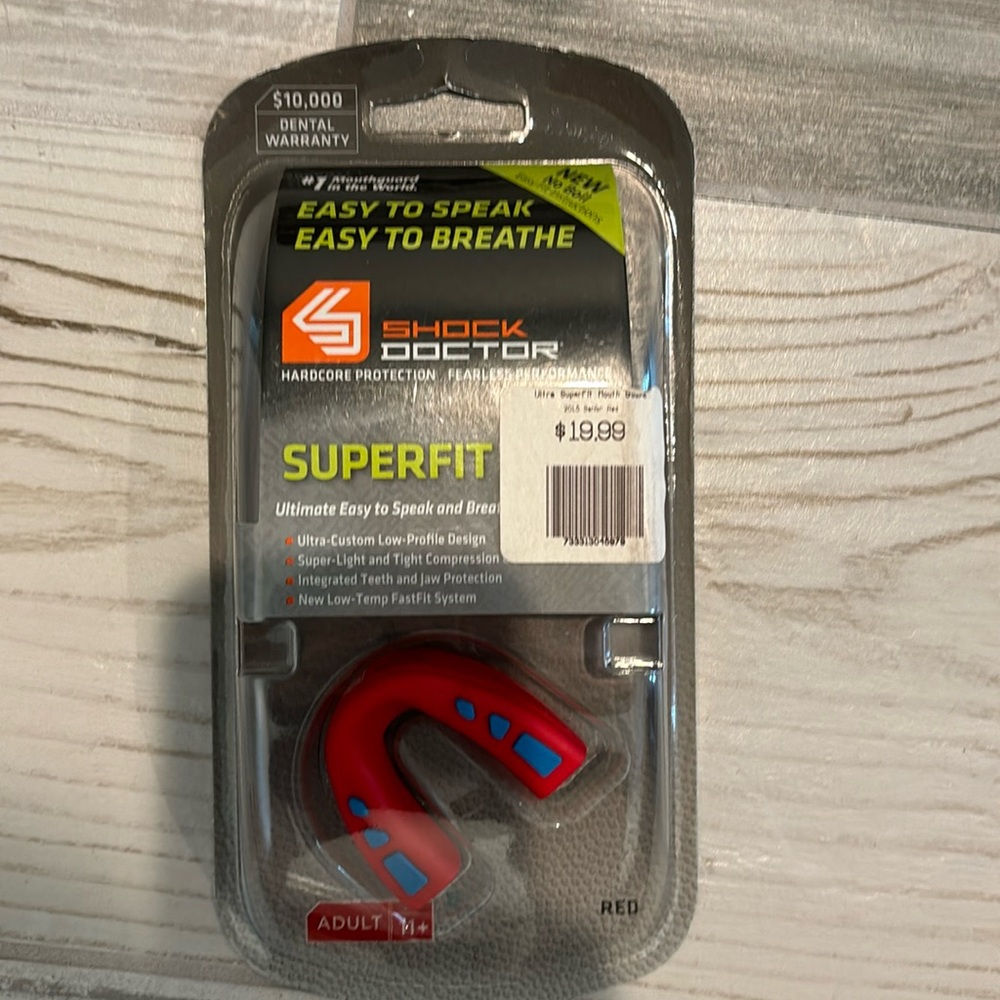 Shock Dr super fit adult mouthguard brand new in packaging